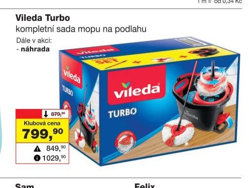 Vileda Turbo sada mopu