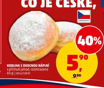 Koblížek s ovocnou náplní