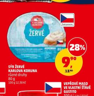 Sýr Žervé Karlova Koruna