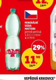 Minerální voda Mattoni
