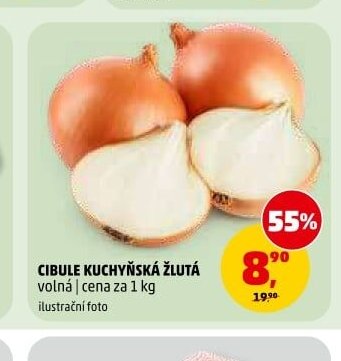 CIBULE KUCHYŇSKÁ ŽLUTÁ