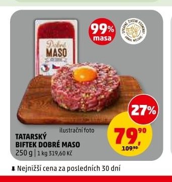 TATARSKÝ BIFTEK DOBRÉ MASO
