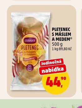 Pletenec s máslem a medem