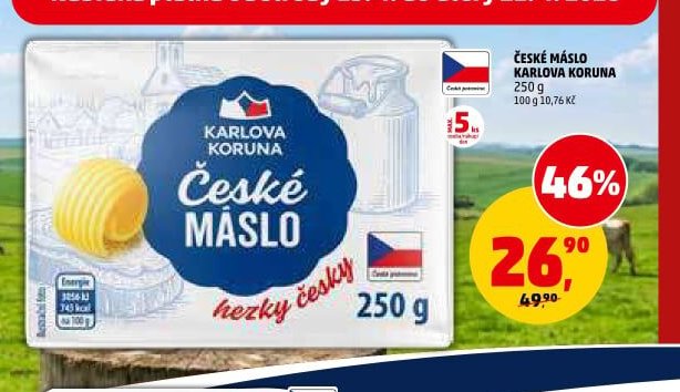 České máslo Karlova Koruna