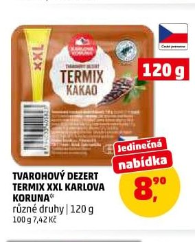 Tvarohový dezert Termix XXL Karlova Koruna
