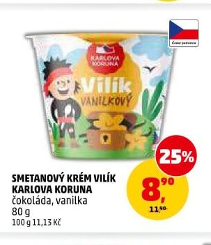 Smetanový krém Vilík Karlova Koruna
