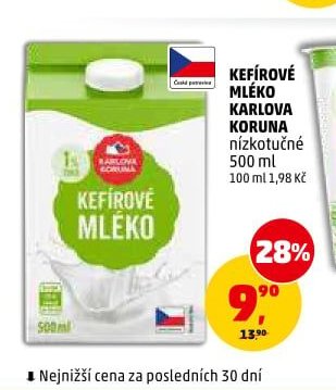Kefírové mléko Karlova Koruna
