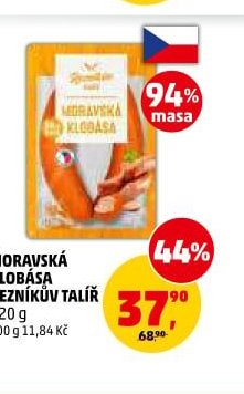 MORAVSKÁ KLOBÁSA ŘEZNÍKŮV TALÍŘ