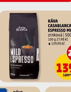Káva Casablanca Espresso Mild