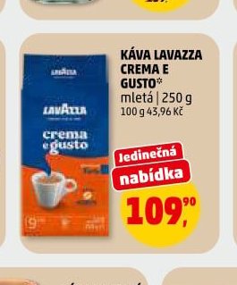 Káva Lavazza Crema e Gusto mletá