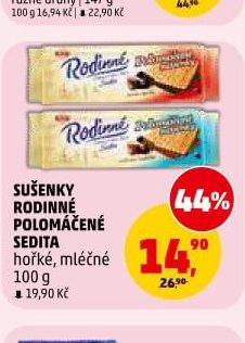 Sušenky Rodinné polomáčené Sedita