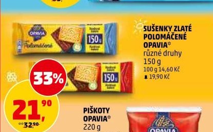 Sušenky Zlaté polomáčené Opavia