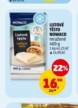 Listové těsto Nowaco