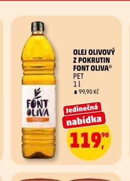 OLEJ OLIVOVÝ Z POKRUTIN FONT OLIVA