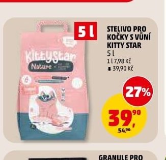 Stelivo pro kočky s vůní Kitty Star