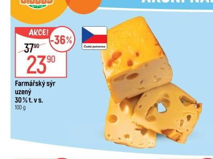 Farmářský sýr uzený