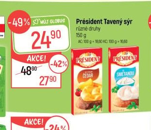President Tavený sýr