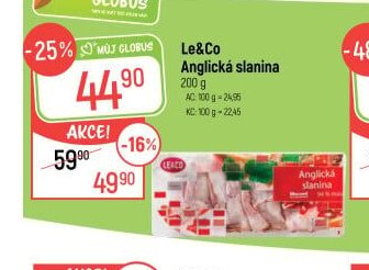 Le&Co Anglická slanina