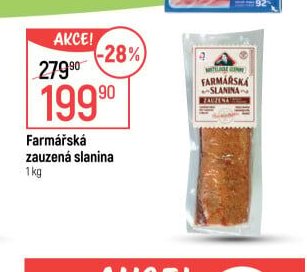 Farmářská zauzená slanina
