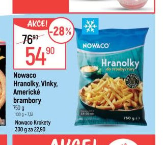 Nowaco Hranolky, Vlnky, Americké brambory