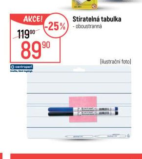 Stíratelná tabulka