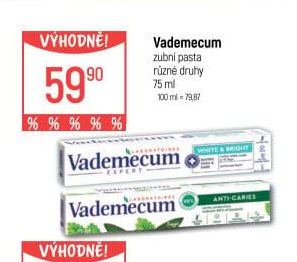Vademecum zubní pasta