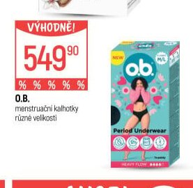 O.B. menstruační kalhotky