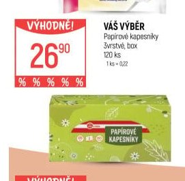 Váš výběr papírové kapesníky