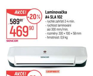 Laminovačka A4 SLA 102
