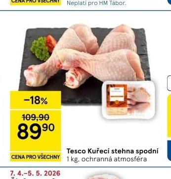 Tesco Kuřecí stehna spodní