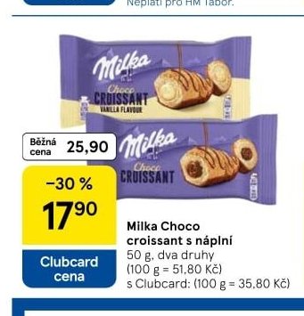 Milka Choco croissant s náplní