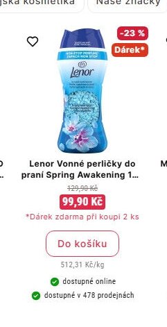 Lenor Vonné perličky do praní Spring Awakening