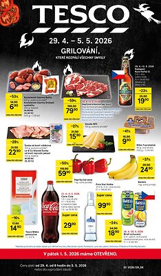 aktuální leták Tesco 29.4.2026-5.5.2026