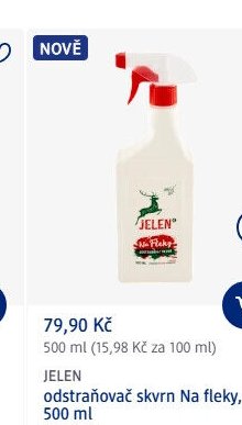 JELEN odstraňovač skvrn Na fleky, 500 ml