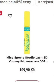Miss Sporty Studio Lash 3D Volumythic mascara 001