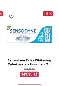 Sensodyne Extra Whitening Zubní pasta s fluoridem