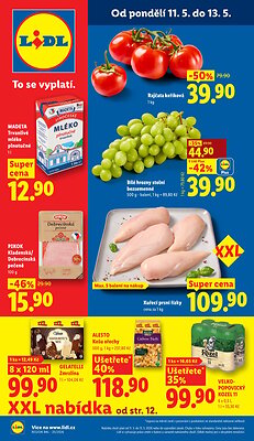 aktuální leták Lidl 11.5.2026-13.5.2026