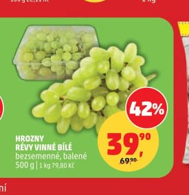 Hrozny révy vinné bílé