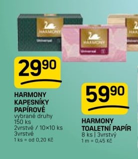 Harmony kapesníky papírové