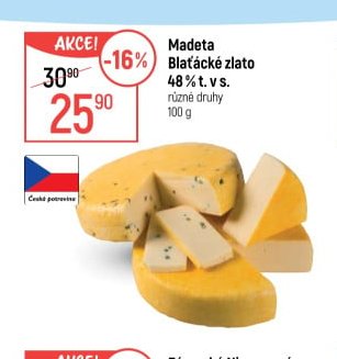 Madeta Blaťácké zlato 48 % t. v s.