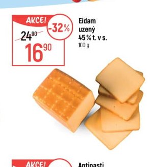 Eidam uzený 45 % t. v s.