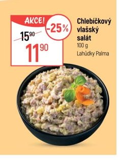 Chlebíčkový vlašský salát Lahůdky Palma