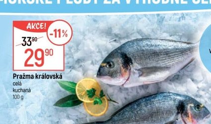 Pražma královská celá kuchaná