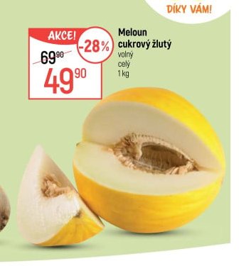 Meloun cukrový žlutý
