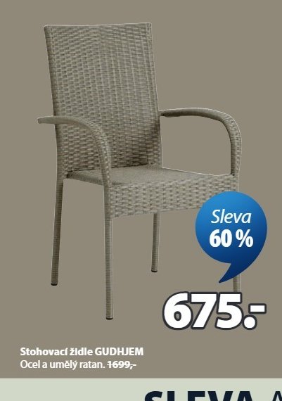 Stohovací židle GUDHJEM