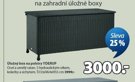 Úložný box na polstry YDERUP