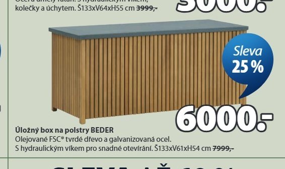 Úložný box na polstry BEDER