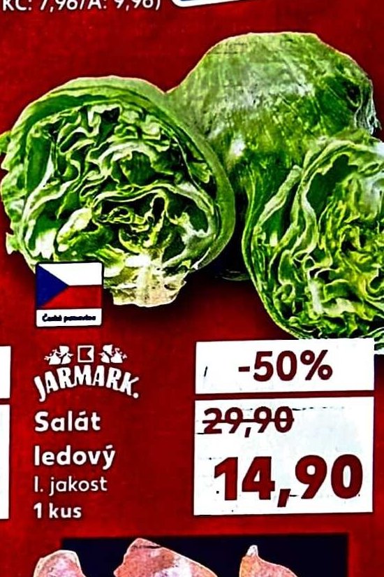 Salát ledový 1 kus