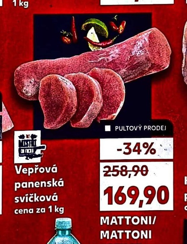 Vepřová panenská svíčková 1 kg