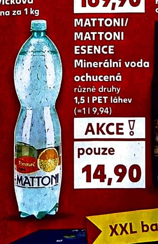MATTONI ESENCE Minerální voda 1,5 l